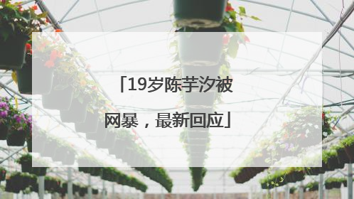 19岁陈芋汐被网暴，最新回应