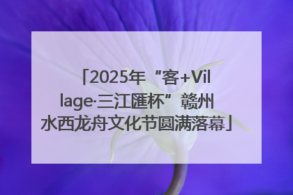 2025年“客+Village·三江匯杯”赣州水西龙舟文化节圆满落幕