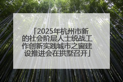 2025年杭州市新的社会阶层人士统战工作创新实践城市之窗建设推进会在拱墅召开