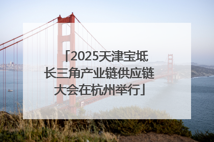 2025天津宝坻长三角产业链供应链大会在杭州举行