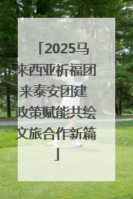 2025马来西亚祈福团来泰安团建 政策赋能共绘文旅合作新篇