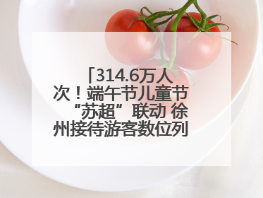 314.6万人次！端午节儿童节“苏超”联动 徐州接待游客数位列全省第四！