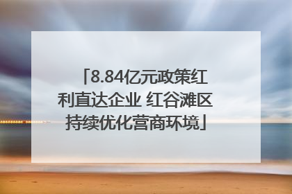 8.84亿元政策红利直达企业 红谷滩区持续优化营商环境