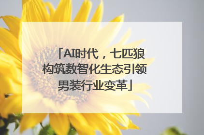 AI时代，七匹狼构筑数智化生态引领男装行业变革