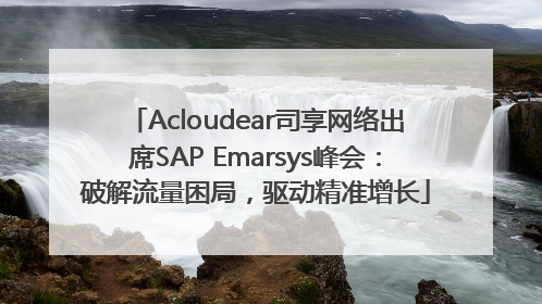 Acloudear司享网络出席SAP Emarsys峰会：破解流量困局，驱动精准增长